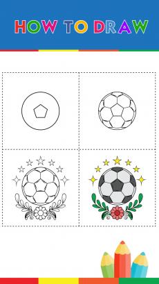 How to drawing football