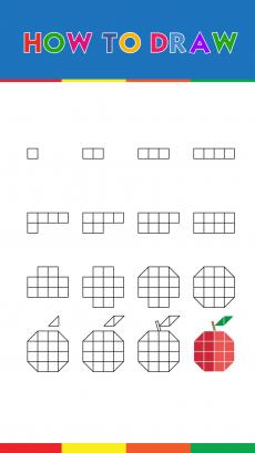 How to drawing apple