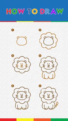 How to drawing lion