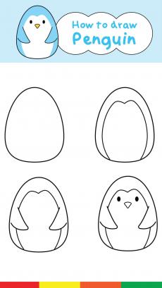 penguin coloring book