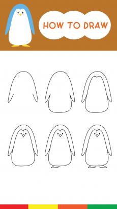 penguin coloring book