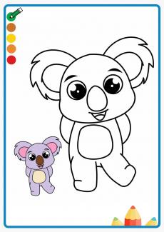 koala coloring book