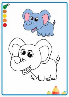 elephant coloring book