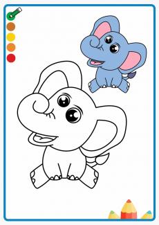 elephant coloring book