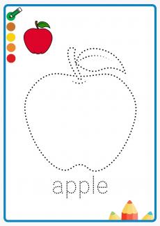 Apple coloring book