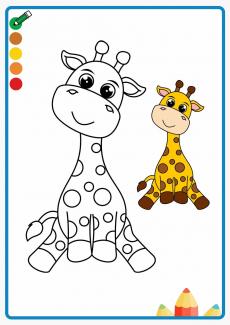 giraffe coloring book