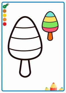 sweet and delicious ice cream coloring book