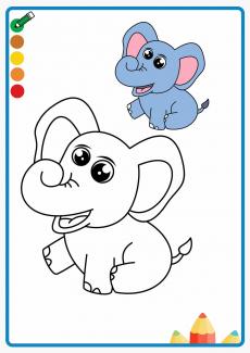 elephant coloring book