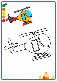 helicopter coloring book