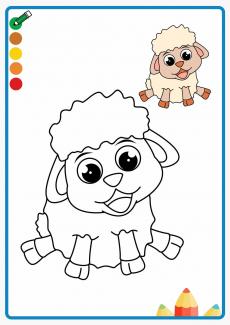 sheep coloring book