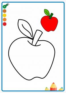 Apple coloring book