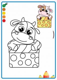 cow coloring book