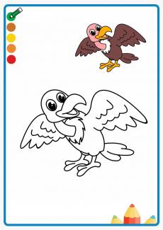 vultures coloring book