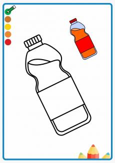 drink bottle coloring book