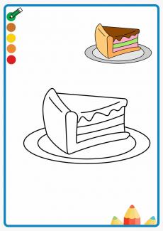 cake coloring book