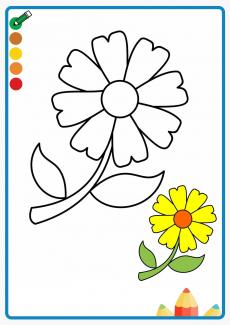 flower coloring book
