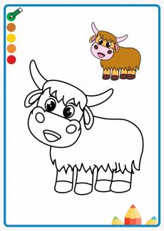 yak coloring book