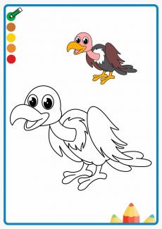 vultures coloring book