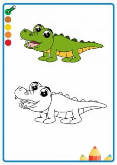 alligator coloring book