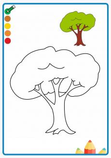  tree coloring book