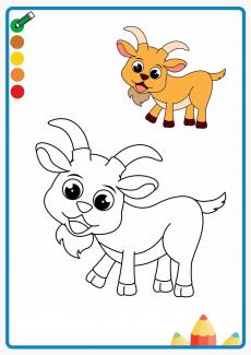 goat coloring book