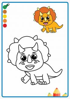 dino coloring book