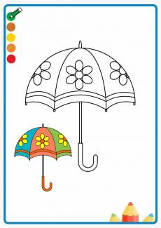 umbrella coloring book
