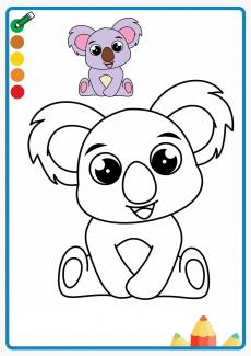 koala coloring book
