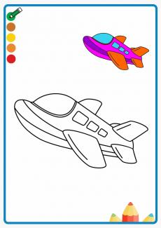 aircraft coloring book
