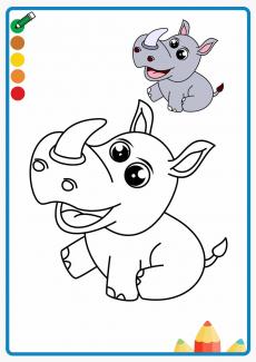 rhinoceros coloring book