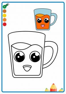 cup coloring book