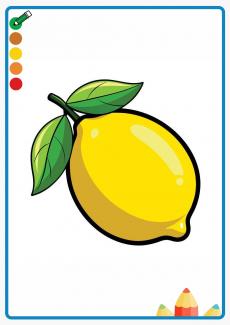 Lemon coloring book