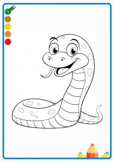 Snake coloring book