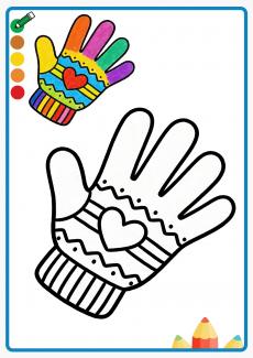 Glove coloring book