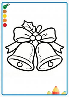 Christmas bell coloring book